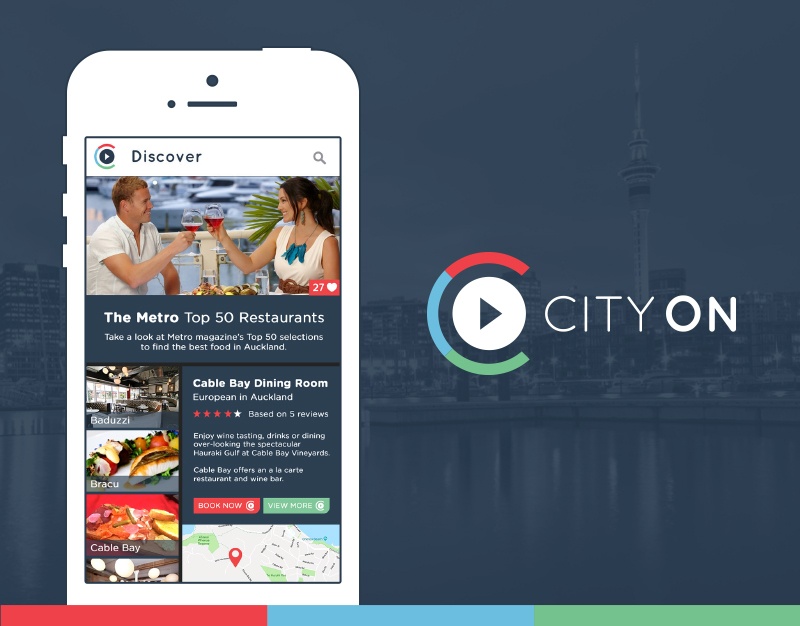 CityOn Mobile App Concept Cover