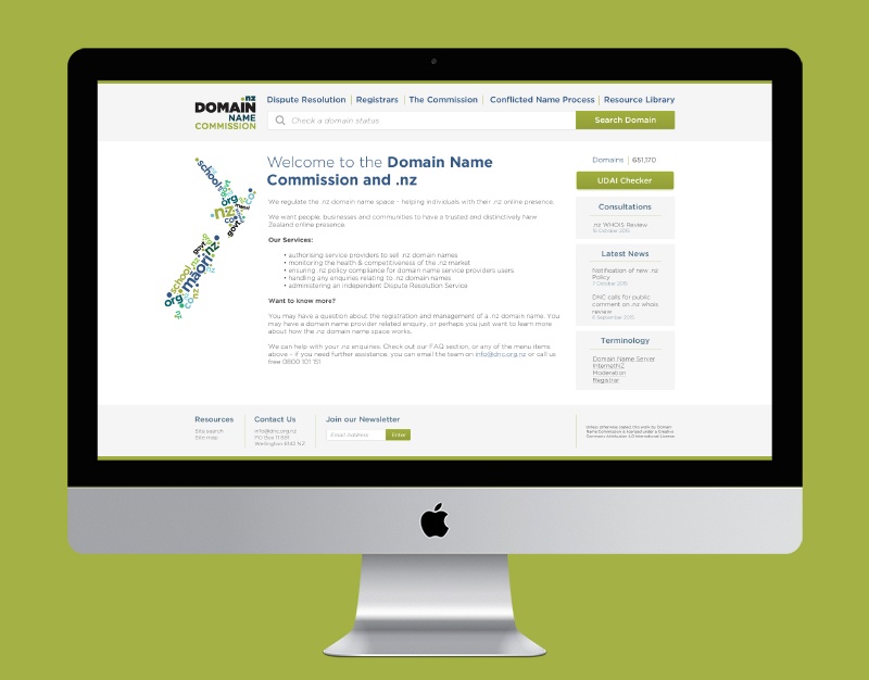 Domain Name Commission Website Redesign Cover