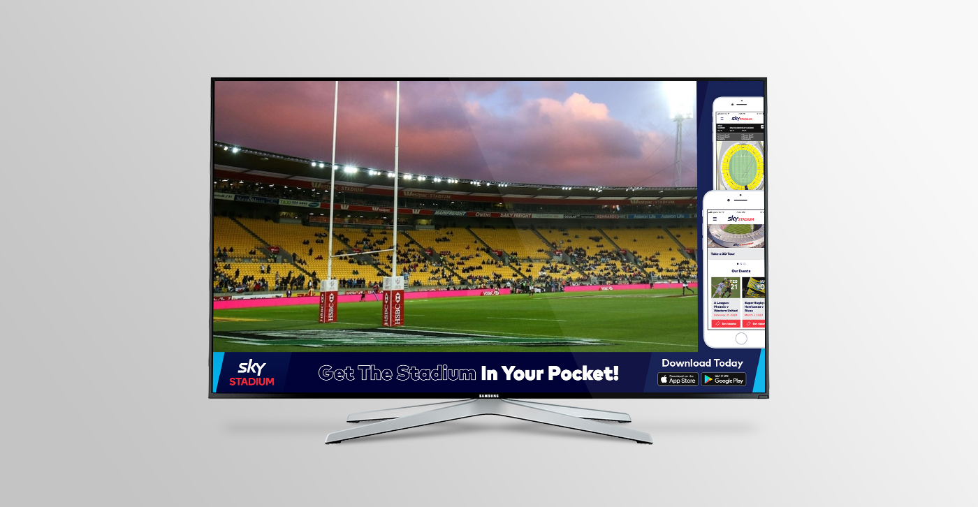 Westpac Stadium Mobile App - Promo Screen